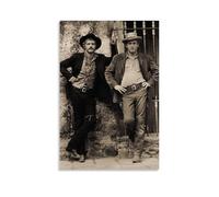 YVFCIRXTT Butch Cassidy And The Sundance KidImpression d'art moderne de style rétro Décoration murale pour salon, cuisine, café, magasin - 60 x 90 cm - Style sans cadre