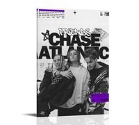 YVFCIRXTT Chase AtlanticPoster mural imperméable style rétro pour salon, cuisine, café, 50 x 75 cm, style cadre