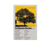 YVFCIRXTT Jack Johnson In Between Dreams Affiche murale imperméable style rétro pour salon, cuisine, café, 60 x 90 cm, sans cadre