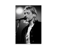 YVFCIRXTT Kurt Cobain Affiche murale imperméable de style rétro pour salon, cuisine, café, 30 x 45 cm
