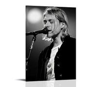 YVFCIRXTT Kurt Cobain Affiche murale imperméable de style rétro pour salon, cuisine, café, 30 x 45 cm