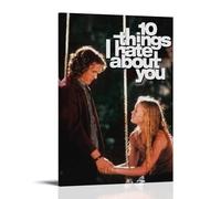YVFCIRXTT Poster 10 Things I Hate About You, impression d'art moderne, style rétro, décoration murale, salon, cuisine, café, affiche imperméable 50 x 75 cm, style cadre