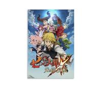 YVFCIRXTT The Seven Deadly Sins- Impression d'art moderne - Décoration murale de style rétro - Pour salon, cuisine, café - Imperméable - 40 x 60 cm - Sans cadre