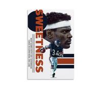 YVFCIRXTT Walter Payton Affiche murale imperméable de style rétro pour salon, cuisine, café, 40 x 60 cm, sans cadre