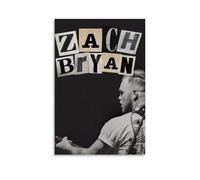 YVFCIRXTT Zach Bryan Affiche murale imperméable style rétro pour salon, cuisine, café, 20 x 30 cm, style sans cadre