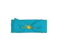 YVNKHKU Bandeaux en nylon doux avec nœuds extensibles pour bébé Motif drapeau du Kazakhstan