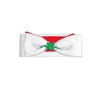 YVNKHKU Bandeaux en nylon doux avec nœuds extensibles pour bébé Motif drapeau du Liban