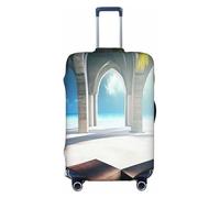 YVNKHKU Beautiful House in the morning Housse de valise extensible - Durable, anti-rayures, convient aux bagages de 45,7 à 81,3 cm, facile à laver et protection de voyage, noir, Small