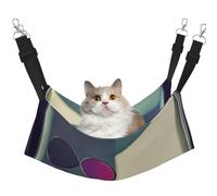 YVNKHKU Colorful Walls Hamac réversible pour chat à suspendre doux et respirant Lit réglable pour chaton chiot ou petit et grand