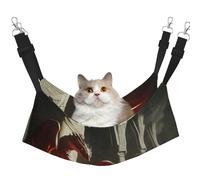 YVNKHKU Fantasy Art Hamac réversible à suspendre pour chat Motif dragon de feu doux respirant Lit réglable pour chaton chiot ou petit et grand