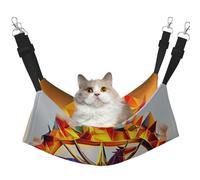 YVNKHKU Flame War Hamac réversible pour chat à suspendre doux et respirant Lit réglable pour chaton chiot ou petit moyen