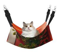 YVNKHKU Fruit on the window sill Hamac réversible pour chat suspendu doux respirant Cage Lit réglable pour chaton chiot ou petit grand