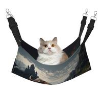 YVNKHKU Hamac fantaisie éléphant réversible à suspendre doux respirant cage animal domestique lit réglable pour chaton chiot ou petit grand