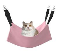 YVNKHKU Hamac pour chat réversible à suspendre doux et respirant Rose naturel Lit réglable pour chaton chiot ou petit moyen
