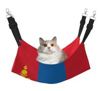 YVNKHKU Hamac réversible à suspendre avec drapeau de la Mongolie, doux et respirant pour animal domestique, lit réglable pour chaton chiot ou petit moyen