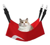 YVNKHKU Hamac réversible à suspendre avec drapeau de la Turquie pour chat, doux, respirant, lit réglable pour chaton chiot ou petit et grand