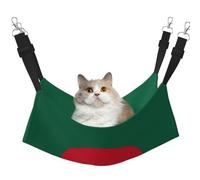 YVNKHKU Hamac réversible à suspendre avec drapeau du Bangladesh pour chat - Doux et respirant - Lit réglable pour chaton chiot ou petit et grand