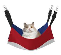YVNKHKU Hamac réversible à suspendre avec drapeau néerlandais doux et respirant pour animal domestique, lit réglable pour chaton chiot ou petit et grand