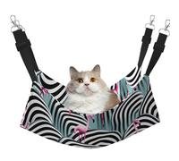 YVNKHKU Hamac réversible à suspendre pour chat Flamingo - Doux et respirant - Lit réglable pour chaton chiot ou petit et grand
