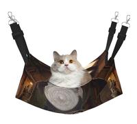 YVNKHKU Hamac réversible à suspendre pour chat - Portrait d'un hibou - Doux et respirant - Lit réglable pour chaton chiot ou petit et grand