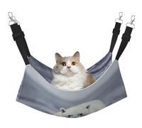 YVNKHKU Hamac réversible à suspendre pour chat - Portrait d'un ours polaire - Doux et respirant - Lit réglable pour chaton chiot ou petit et grand
