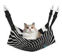 YVNKHKU Hamac tunnel hypnose réversible à suspendre doux respirant cage animal domestique lit réglable pour chaton chiot ou petit grand
