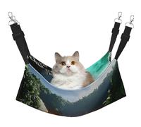 YVNKHKU Heaven's Gate Hamac réversible pour chat à suspendre doux et respirant Lit réglable pour chaton chiot ou petit moyen