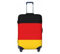YVNKHKU Housse de valise extensible avec drapeau allemand - Durable, anti-rayures, convient aux bagages de 45,7 à 81,3 cm, facile à laver et protection de voyage, noir, Medium