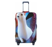 YVNKHKU Housse de valise extensible avec illustration de transfiguration, durable, anti-rayures, convient aux bagages de 45,7 à 81,3 cm, facile à laver et protection de voyage, noir, Medium