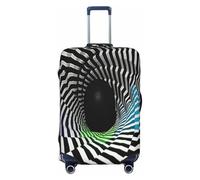 YVNKHKU Housse de valise extensible pour tunnel d'hypnose - Durable, anti-rayures, convient aux bagages de 45,7 à 81,3 cm, facile à laver et protection de voyage, noir, Medium