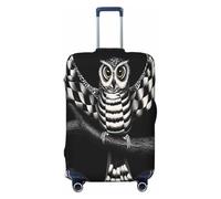 YVNKHKU Illusion and psychédélique Art Housse de valise extensible - Durable, anti-rayures, convient aux bagages de 45,7 à 81,3 cm, facile à laver et protection de voyage, noir, X-Large