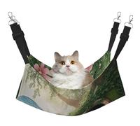 YVNKHKU Libellules in Candy Land Hamac réversible pour chat à suspendre doux et respirant Lit réglable pour chaton chiot ou petit et grand