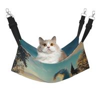 YVNKHKU Magnifique hamac réversible à suspendre pour chat et chat - Doux et respirant - Lit réglable pour chaton chiot ou petit et grand