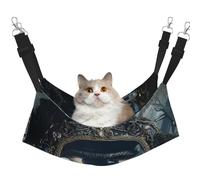 YVNKHKU Mysterious Eye Hamac réversible pour chat à suspendre doux et respirant Lit réglable pour chaton chiot ou petit moyen