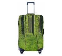 YVNKHKU Secret Temple envahi par les mauvaises herbes Housse de valise extensible - Durable, anti-rayures, convient aux bagages de 45,7 à 81,3 cm, facile à laver et protection de voyage, noir, Small