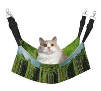 YVNKHKU Secret Temple Hamac pour chat réversible à suspendre doux et respirant Lit réglable pour chaton chiot ou petit moyen