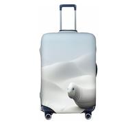YVNKHKU Strange Animals in the sand dunes Housse de valise extensible - Durable, anti-rayures, convient aux bagages de 45,7 à 81,3 cm, facile à laver et protection de voyage, noir, Medium