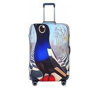 YVNKHKU The Bird of Surrealism Housse de valise extensible - Durable, anti-rayures, convient aux bagages de 45,7 à 81,3 cm, facile à laver et protection de voyage, noir, Medium