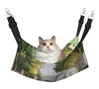 YVNKHKU The Elephant in Utopia Hamac réversible pour chat à suspendre doux et respirant Lit réglable pour chaton chiot ou petit et grand