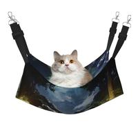 YVNKHKU The Fusion of Killer Whales and Forests Hamac réversible pour chat à suspendre doux et respirant Lit réglable pour chaton chiot ou petit et grand