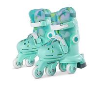 Yvolution Twista - Rollers évolutifs - Vert - Taille 30-34 - Facile à installer en un clic - Unisexe