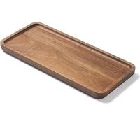 Yvttve Plateau Bois Rectangulaire, Petit Plateau de Service, Plateau Decoratif, Plats et Plateaux pour Fruits, collations, apéritifs, charcuterie, Fromage (30 x 13 cm)