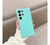 YVWUNH Coque en Silicone Liquide pour Samsung Galaxy A54, A53, S21, S22 Plus, S24 Ultra, S23 FE, Cadre Souple, Antichoc, Menthe, Galaxy A53 5G