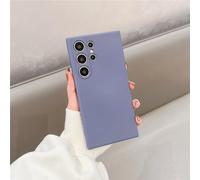 YVWUNH Coque en Silicone Liquide pour Samsung Galaxy A54, A53, S21, S22 Plus, S24 Ultra, S23 FE, Cadre Souple, Antichoc, Gris, S21 Ultra