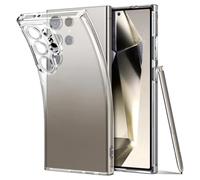 YVWUNH Coque en Silicone Transparente pour Samsung Galaxy S24, S23, S22, S21 Ultra FE Plus Ultra A14, A34, A54 5G, Fine et Souple, en TPU
