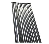 Yvxotrxnk 1423 PSR AERO Spokes, Straight Pull 14G Black Stainless Steel with Free Brass/Alloy Nipples, for Road & MTB for Bicycle Wheel Build and Repair (56 pièces)