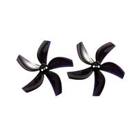 Yvxotrxnk D63-5 Hélice PC à 5 lames 2,5" Tige de 1,5 mm pour drone RC FPV Racing, 4 paires 8 pièces Tri-Blade Prop pour 95XV3 pour Cinewhoop, High Thrust 63 mm pour Quad de 2,5" (noir)