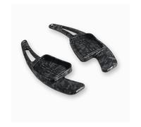 Yvxotrxnk Extension de levier de vitesse en aluminium pour Audi forA3 forS3 forA4 forB9 forA5 forS5 forQ7 2016-2017 forTT FortTS Steering Wheel Enhancement (fibre de carbone noir)