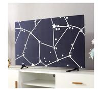 Yvxotrxnk Housse de protection universelle pour écran de TV de 100 à 100 cm - Design suspendu - En tissu doux - Anti-poussière - Pour télévision à écran plat LED (ciel étoilé, 80 cm)