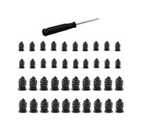 Yvxotrxnk Kit de réparation de pneu sans chambre à air 10/20/30/40 pièces - Avec vis et patchs - Kit de raccord d'urgence universel pour voiture, moto, camion (mélange de 40 pièces)